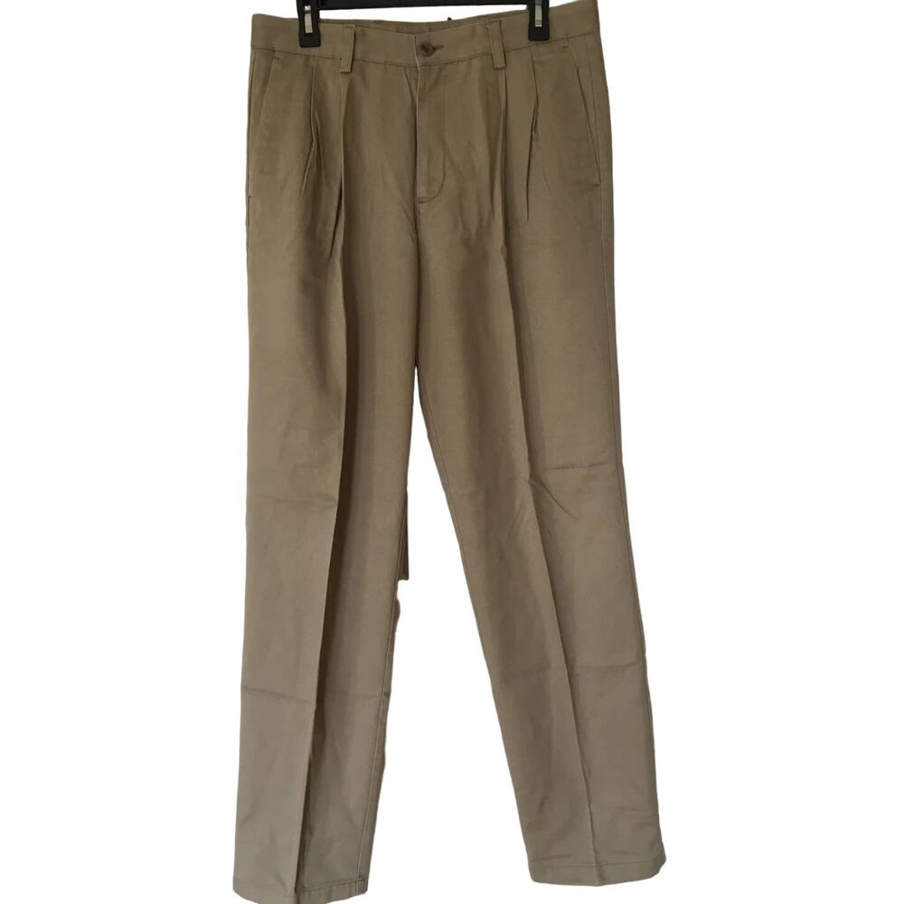 Dockers Individual Fit Waistband, Tan Khakis 33X34 Pants